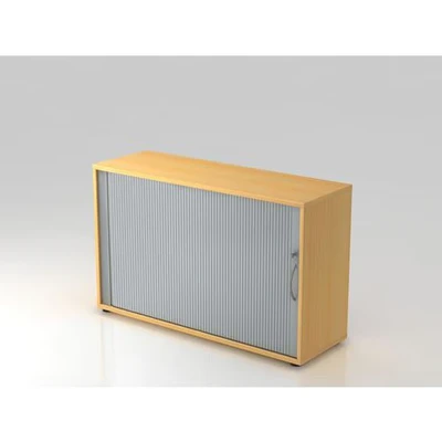 Afbeelding van Roldeurkast Beuken/Zilver 120 x 40 74,8 cm Beta 1732S