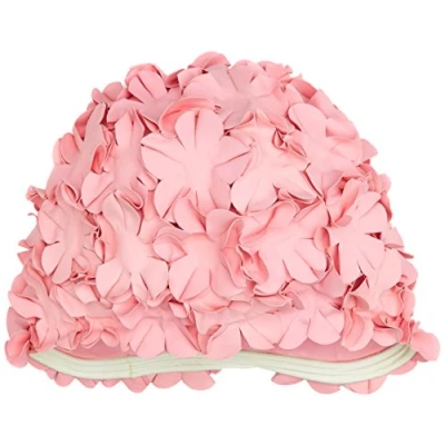 Afbeelding van BECO bloemen badmuts, rubber, roze