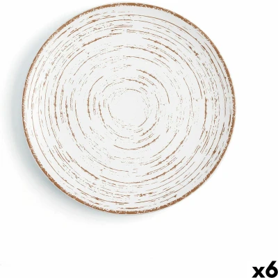 Afbeelding van Eetbord Ariane Tornado White Tweekleurig Keramisch (6 Stuks)