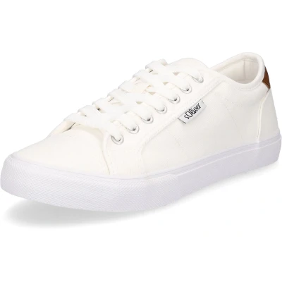Afbeelding van s.Oliver Sneakers laag, Heren, Maat: 41, White Imitatieleer/ textiel