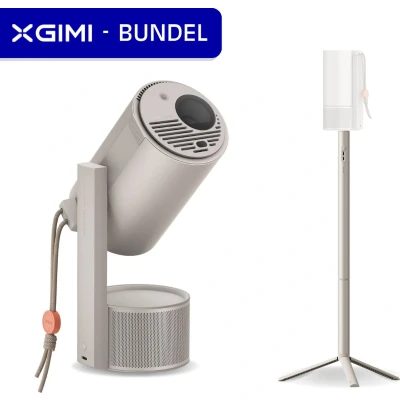 Afbeelding van XGIMI MoGo 3 Pro met PowerBase Stand Draagbare Smart projector Beamer 130 rotatie 450 ISO Lumen Google TV/Netflix licentie Harman/Kardon 2x 5W luidsprekers Dolby Audio ISA 2.0 Bluetooth