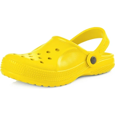 Afbeelding van Ladeheid Clogs Kinderen Tuinschoenen Lichte Kinderschoenen Meisjes Jongens Geel 27 LA KL 055