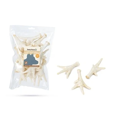 Afbeelding van Beeztees kippenpoten gepoft hondensnack 200 gram