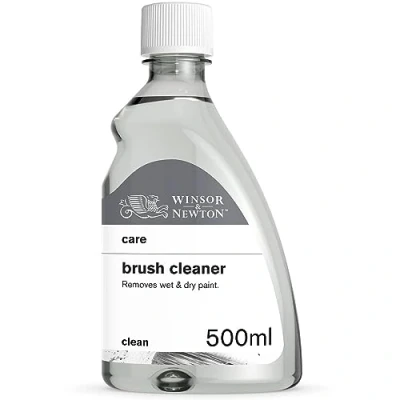 Afbeelding van Winsor &amp; Newton 3049740 Penseelreiniger voor acrylverf en olieverf, gedroogde kleuren worden veilig voorzichtig opgelost penselen, spatels