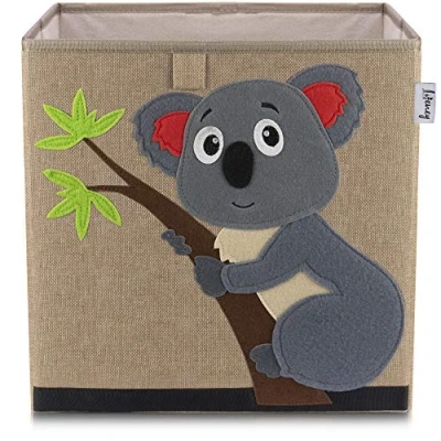 Afbeelding van Koala Lifeney opbergdoos, ideaal voor het opbergen van speelgoed, kleding, boeken, schattig design, duurzaam polyester, 330 x mm, 5 jaar garantie