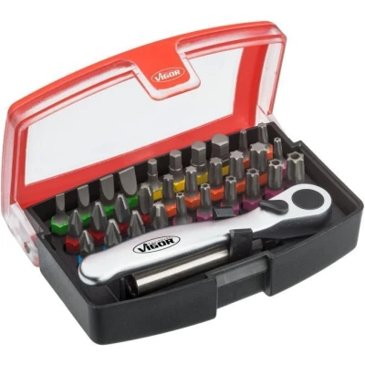 Afbeelding van VIGOR V5502 Set, schroevendraaierbits 32