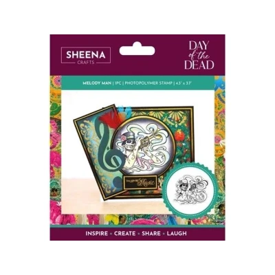 Afbeelding van Sheena Douglass Day of the Dead Clearstamp Melody Man