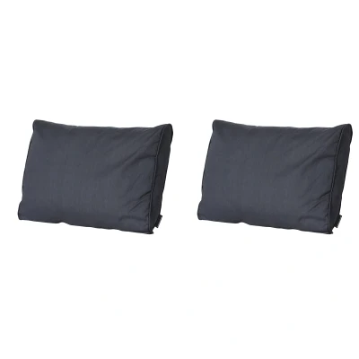 Afbeelding van Madison Lounge rug 60x40 Basic black 2 stuks