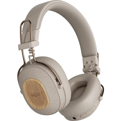 Afbeelding van House of Marley Positive Vibration Riddim Bluetooth Koptelefoon Hoofdtelefoon Met Kabel Draadloos Microfoon 50 uur batterij Quickcharge Cream