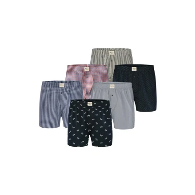 Afbeelding van Phil &amp; Co 6 Pack Wijde Boxershorts Heren D626 Multipack Maat M