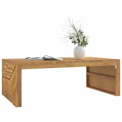 Afbeelding van vidaXL Wandtafel 110x60x38 cm massief teakhout