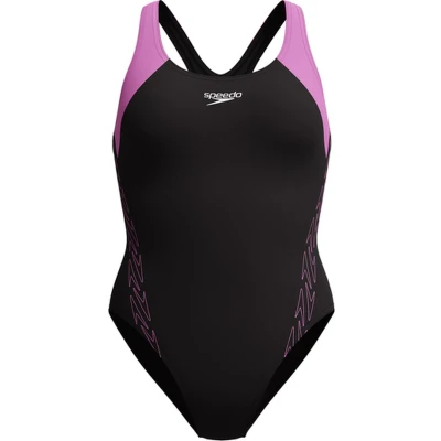 Afbeelding van Speedo Hyperboom Splice Racerback Zwart/Paars Sportbadpak Maat 44