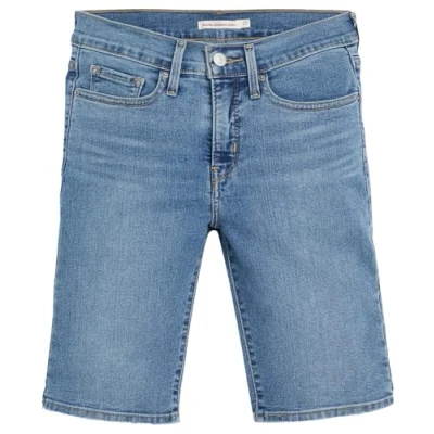 Afbeelding van Levi&#039;s Shaping Bermuda Shorts voor dames (1 stuk), Camp Denim Shorts, Taille 32