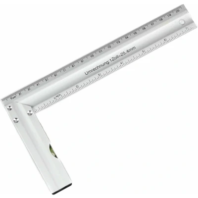 Afbeelding van Benson Winkelhaak met Waterpas 200 x 100 mm