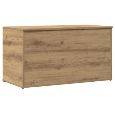 Afbeelding van vidaXL Handgemaakte eikenhouten opbergdoos moderne van bewerkt hout voor woonkamer of slaapkamer