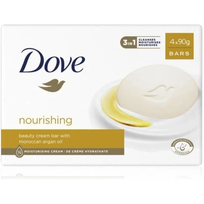 Afbeelding van Dove Cream Oil Soap Bar 4 x90 gram