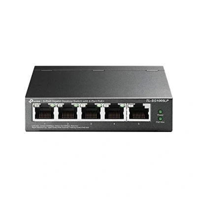 Afbeelding van TP Link TL SG1005LP V1 switch onbeheerd 5 x 10/100/1000 (4 PoE+) desktop, wandbevestiging PoE+ (40 W)
