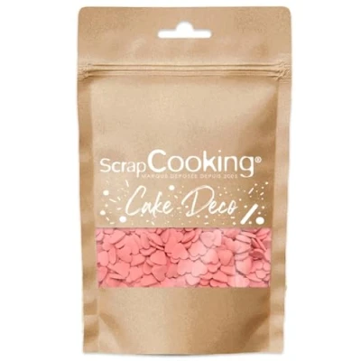 Afbeelding van Zoete decoraties rode harten 55 g