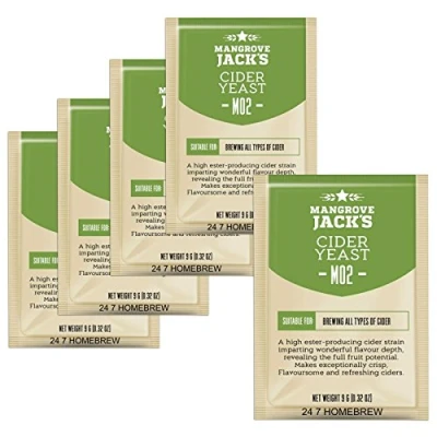 Afbeelding van Mangrove Jack&#039;s Yeast Cider M02 Craft Series gist 9 g lekkernijen 23 liter