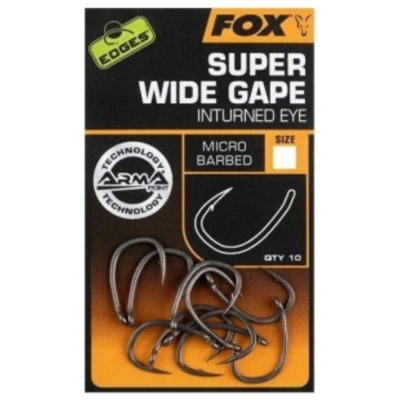 Afbeelding van Fox Edges Super Wide Gape (Inturned Eye) Micro Barbed (10pcs) Maat : 5