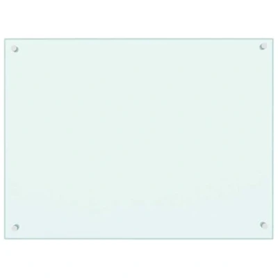 Image de vidaXL Dosseret de cuisine Blanc 80x60 cm Verre trempé249456