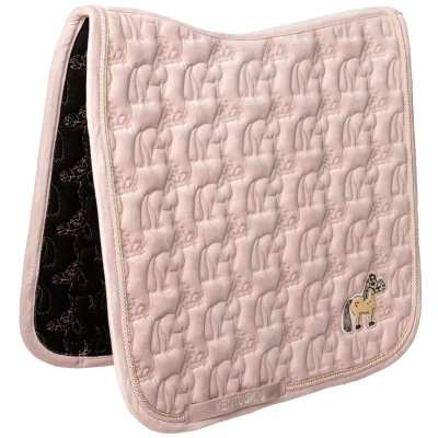 Afbeelding van Kentucky Zadeldekje Velvet Sammy Dressuur Old Rose Full Agradi.be