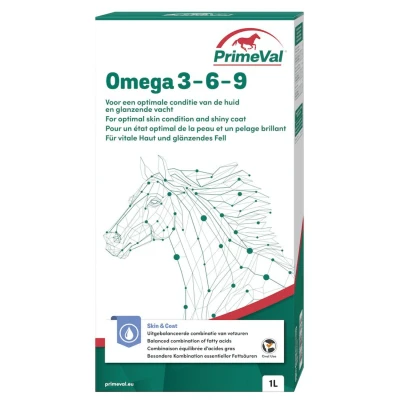 Afbeelding van Primeval Omega 3 6 9 Paard Supplement Vacht 1 l