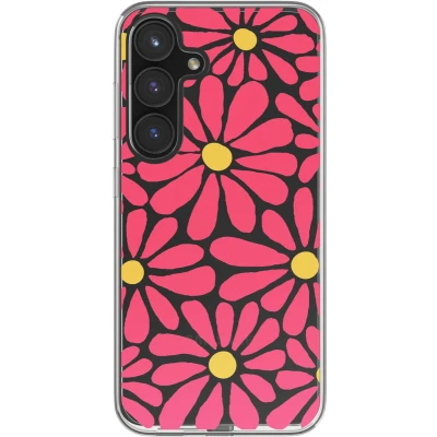 Afbeelding van imoshion hoesje Geschikt voor Samsung Galaxy S24 FE Design Dusty Rose Flowers Connect