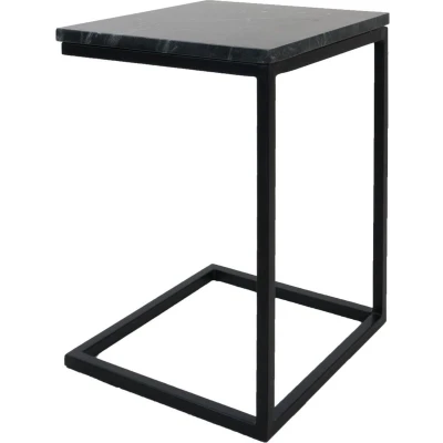 Afbeelding van Laptoptafel Mitch Marmer Zwart/Zwart
