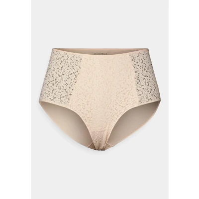 Afbeelding van Chantelle Norah HIGH Waisted Covering FULL Briefs Slip, Dames, Maat: 44, Golden beige