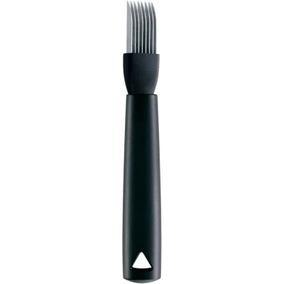 Afbeelding van Triangle Augurkensnijder met Decoratieve Snede RVS 18 cm Ergonomisch Kunststof Heft