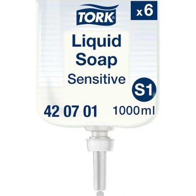Afbeelding van Handzeep Tork S1 vloeibaar mild en ongeparfumeerd 1000ml 420701