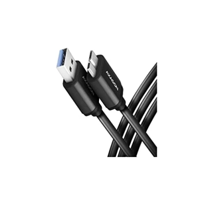 Afbeelding van AXAGON BUMM3 AM10AB cable Micro B USB &lt; &gt; A 3.2 Gen 1, 1m, 3A, ALU, PVC, Black *USBAM *MICROBM