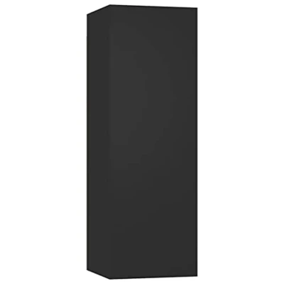 Afbeelding van Tv meubel 30,5x30x90 cm spaanplaat zwart
