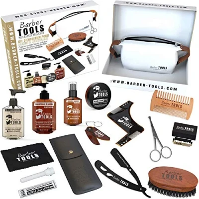 Afbeelding van set / baardverzorgingsset met barbierverzorging Cosmetica Made in France ✮ BARBER TOOLS