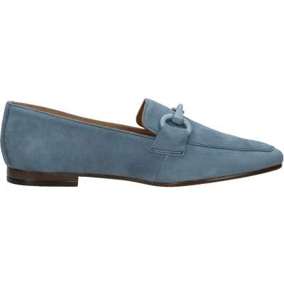 Afbeelding van SUB55 Instappers, Dames, Maat: 40, Licht blauw Veloursleer