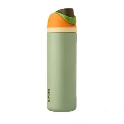 Image de Owala FreeSip Bouteille d&#039;eau isotherme en acier inoxydable avec paille pour le sport et les voyages, anti fuite, sans BPA, 700 ml, camouflage cool