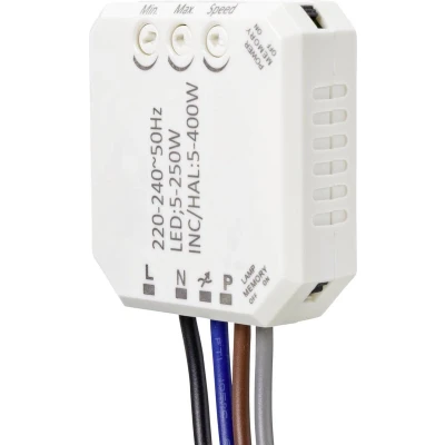 Afbeelding van Sygonix SY 4697884 Dimmer (inbouw) Geschikt voor lampen: Halogeenlamp, LED lamp, Gloeilamp