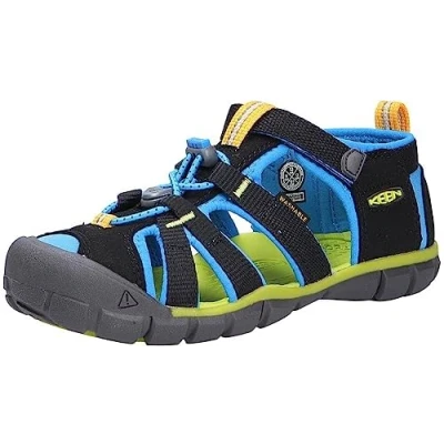 Image de KEEN Mixte enfant Seacamp 2 Cnx Sandale, Black Brilliant Blue, 34 EU