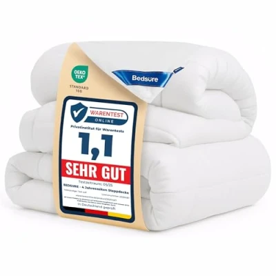 Afbeelding van dekbed 155x220 Set van 2 kamer 150gsm &amp; 4 aparte dekbedden 300gsm all season dekbed, zaadgeknoopte voor vier opbergruimtes