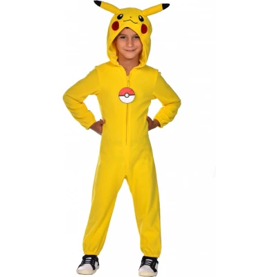 Afbeelding van Amscan Verkleedpak Pokémon Pikachu Jongens Geel Maat 8 10 Jaar