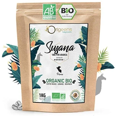 Image de ORIGEENS CAFE Grain BIO 1kg Café en Arabica Susana Single Origin Pérou Torréfaction Artisanale…