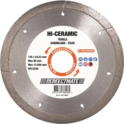 Afbeelding van Perfectmate Hi Ceramic diamantzaagblad 125x22,23mm tegels