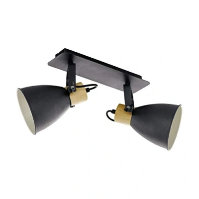 Afbeelding van EGLO Coswarth Spot E27 48 cm Zwart/Crème