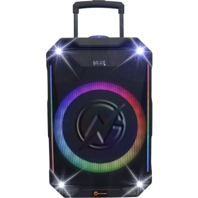Afbeelding van N GEAR THE FLASH 1240 Draadloze Bluetooth Speaker 12 Inch Woofer Karaoke Microfoon 6 Uur Speeltijd: Ideaal voor Feesten en Presentaties