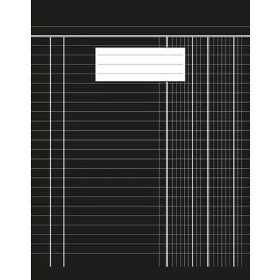 Afbeelding van Kangaro K 5517 Boekhoudschrift 40 Bladzijden, 165X210Mm Zwart, 70Gr Chloorvrij Papier