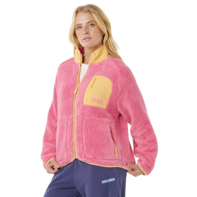 Afbeelding van Rip Curl Fleecejas, Dames, Maat: Large, Pink
