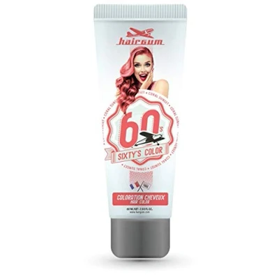 Image de Hairgum Sixty&#039;s Coloration semi permanente 60 ml Sunset Coral