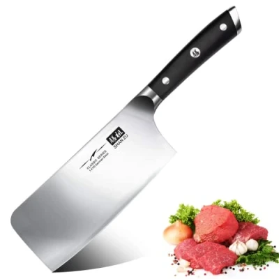 Image de SHAN ZU Feuille de Boucher Couteau Chef Chinois Couperet Cuisine Acier Inoxydable Classic Series