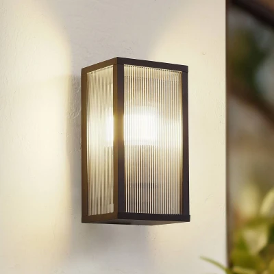 Afbeelding van Lindby buitenwandlamp Peldar, strip, 1 lamp, 26 cm